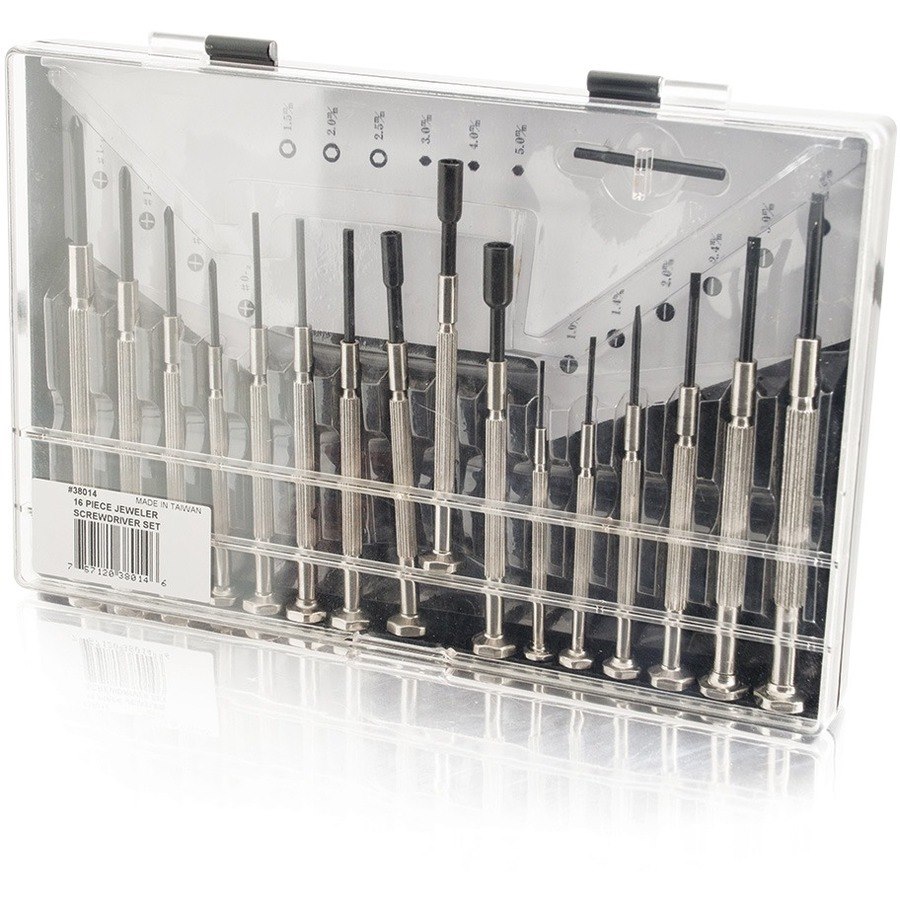 C2G 16pc Jeweler Screwdriver Set