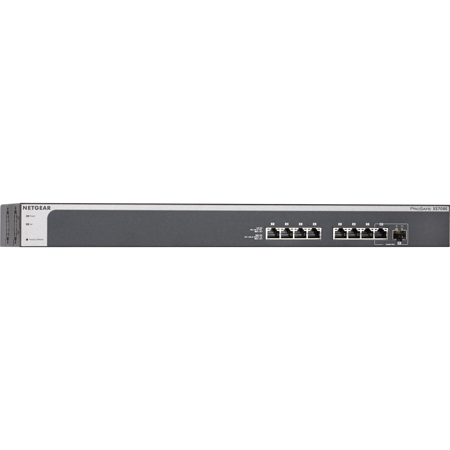 Netgear 8-port 10-Gigabit ProSAFE Plus Switch