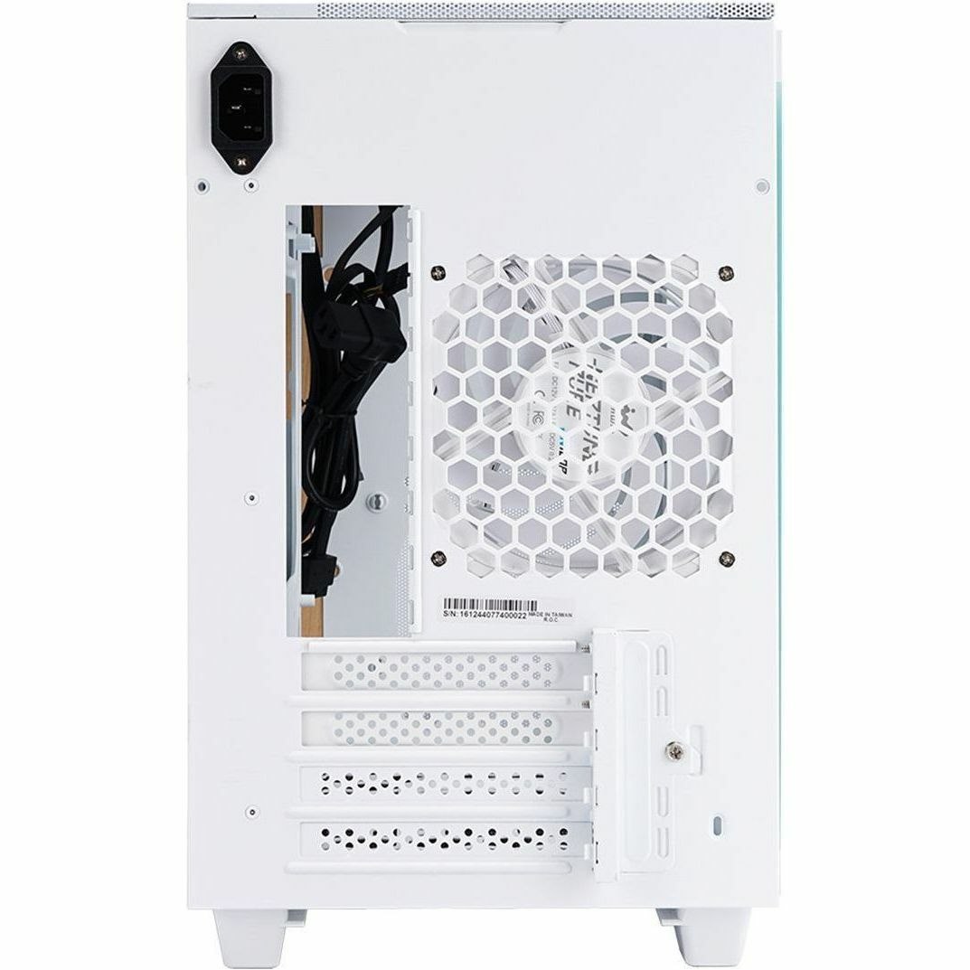 In Win IW-CS-F3WHI-1AN120P Gaming Computer Case - Micro ATX, Mini ITX Motherboard Supported - Mini-tower - SECC, Tempered Glass, Wood, Mesh - White