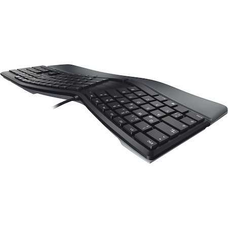 CHERRY ERGO KC 4500 Rugged Keyboard - Cable Connectivity - USB Interface - English (UK) - QWERTY Layout - Black