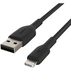 Belkin BoostCharge Braided Lightning to USB-A Cable (1 meter / 3.3 foot, Black)