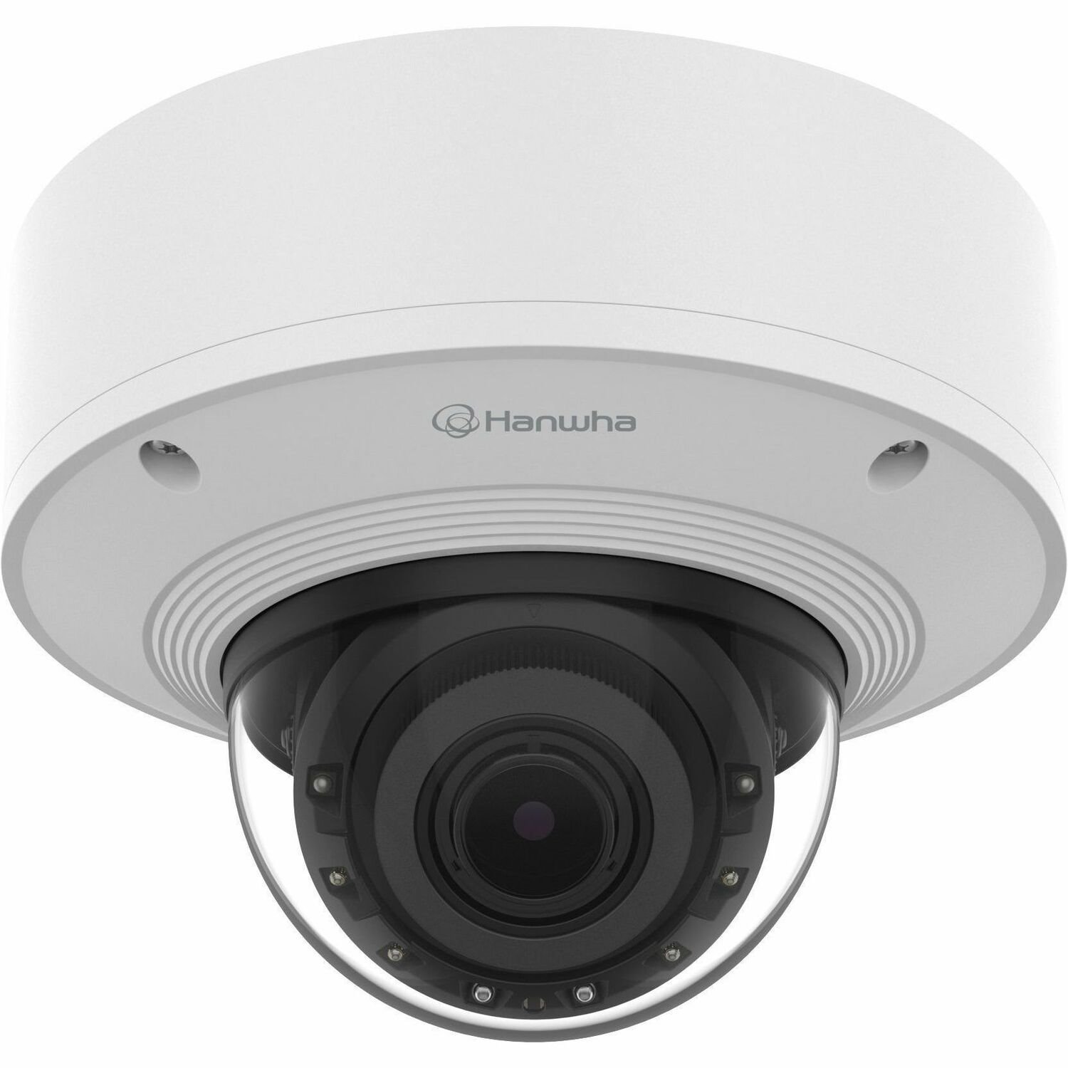 Hanwha PNV-A6081R-E2T 2 Megapixel Outdoor Full HD Network Camera - Color - Dome - White, Silver