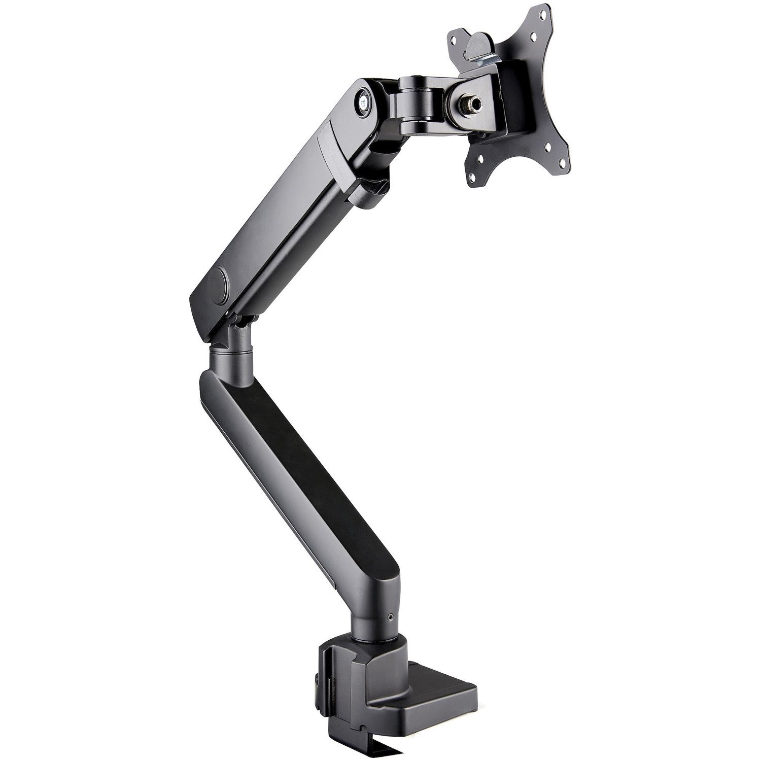 StarTech.com Desk Mount Monitor Arm with 2x USB 3.0 ports, Slim Single Monitor VESA Mount up to 34" (17.6lb/8kg) Display, C-Clamp/Grommet