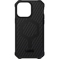 Urban Armor Gear Essential Armor Case for Apple iPhone 14 Pro Max Smartphone - Debossed Lattice Pattern - Black