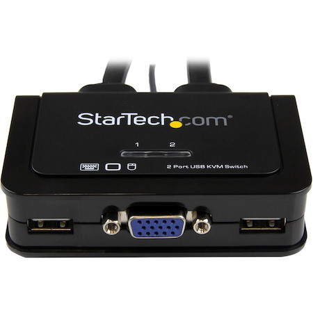 StarTech.com 2 Port USB VGA Cable KVM Switch - USB Powered with Remote Switch