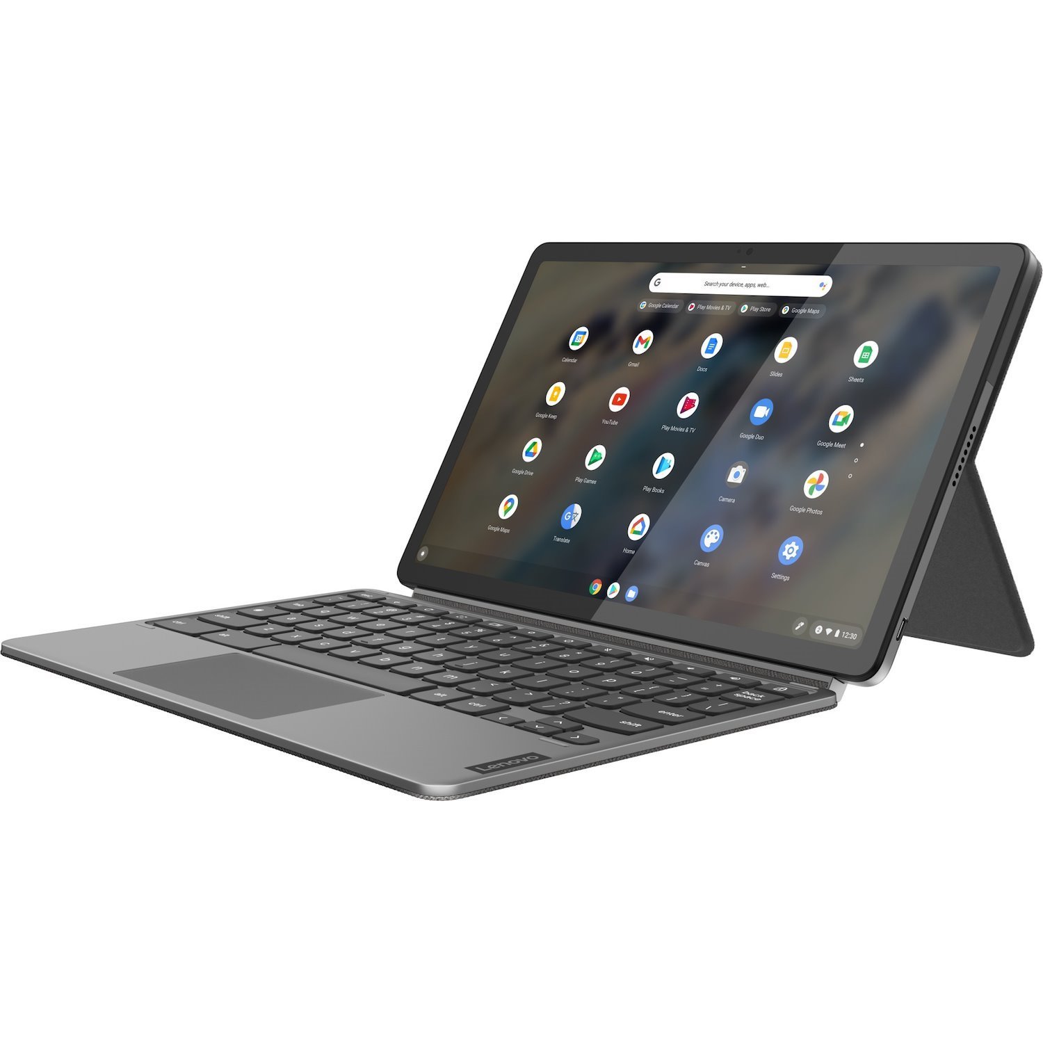 Lenovo IdeaPad Duet 3 Chrome 11Q727 82T6002KUS 11" Touchscreen Detachable 2 in 1 Chromebook - 2K - Qualcomm Kryo 468 - 8 GB - 128 GB Flash Memory - English Keyboard - Storm Gray