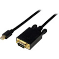 StarTech.com 10 ft Mini DisplayPort&trade; to VGA Adapter Converter Cable - mDP to VGA 1920x1200 - Black