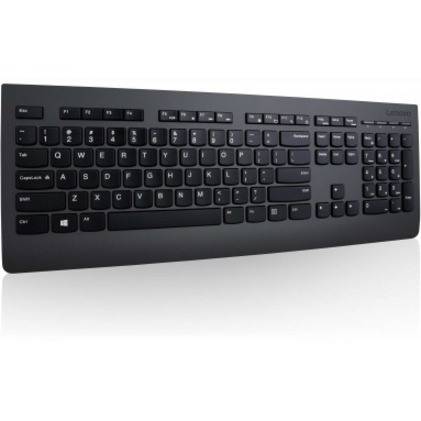 Lenovo Keyboard - Wireless Connectivity - USB Interface - English (US) - Black
