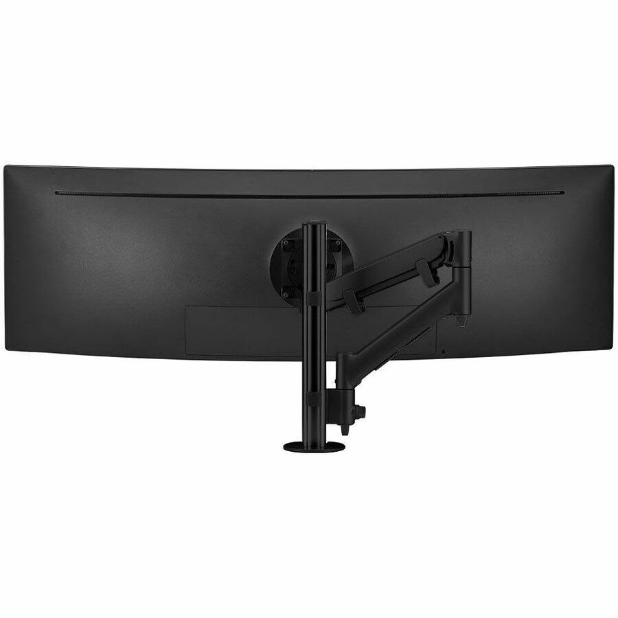 Atdec Desk Mount for Monitor, Display, Curved Screen Display, All-in-One Computer, Flat Panel Display - Black - Landscape/Portrait