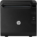 HP Desktop Direct Thermal Printer - Monochrome - Receipt Print - USB - Serial - With Cutter - Black