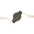 Eaton Tripp Lite Series Cat5e Retractable (UTP) Ethernet Cable (RJ45 M/M) - Black, 4 ft. (1.22 m)