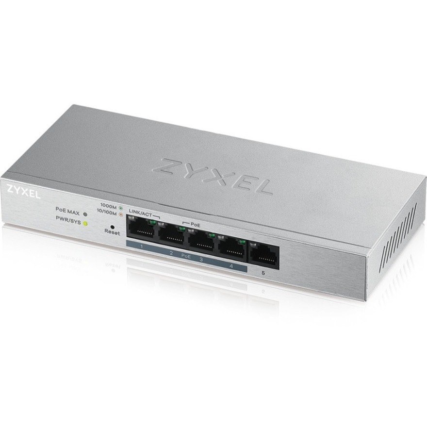 ZYXEL GS1200 GS1200-5HP v2 5 Ports Ethernet Switch - Gigabit Ethernet - 10/100/1000Base-T