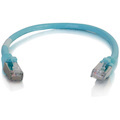 C2G 6in Cat6a Snagless Shielded (STP) Network Patch Cable - Aqua
