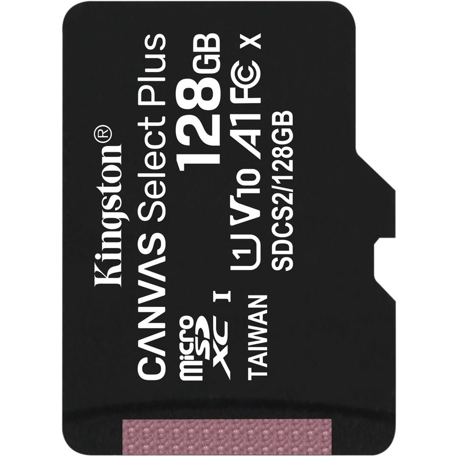 Kingston Canvas Select Plus 128 GB Class 10/UHS-I (U1) microSDXC - 1 Pack