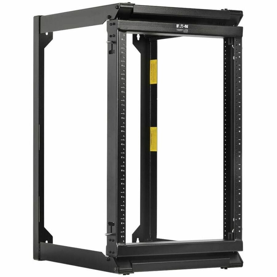 Eaton Tripp Lite Series SmartRack 16U Wall-Mount 2-Post Open Frame Rack, Hinged Front, Heavy Duty