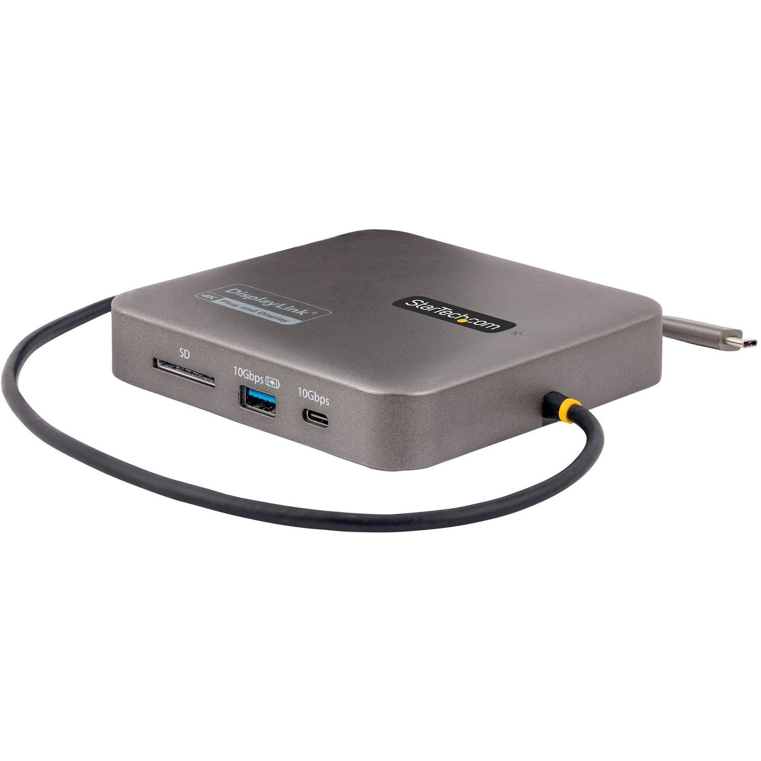 StarTech.com USB C Multiport Adapter, Dual HDMI Video, 4K 60Hz, 2-Port 10Gbps USB-A/USB-C 3.1 Hub, 100W USB Power Delivery Charging, GbE, SD, USB Type-C Mini Travel Dock, 12"/30cm Cable - Laptop Docking Station