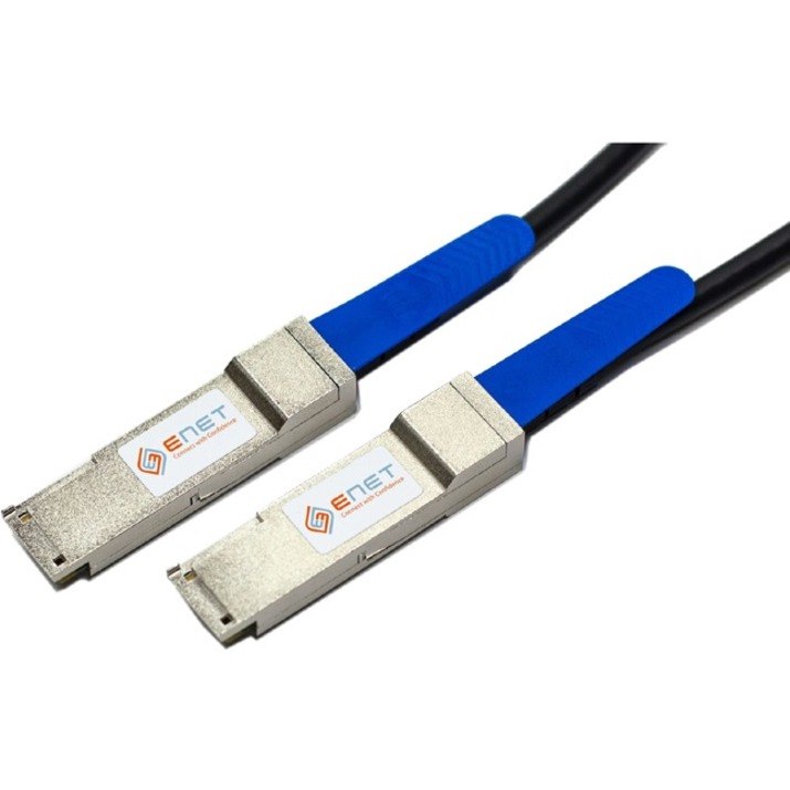 ENET Dell Compatible 470-AAVR TAA Compliant Functionally Identical 40GBASE-CR4 QSFP+ Passive Copper Cable Assembly 1m