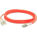 AddOn 2m LC (Male) to SC (Male) Orange OM1 Duplex Fiber TAA Compliant OFNR (Riser-Rated) Patch Cable