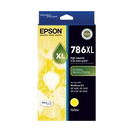 Epson DURABrite Ultra 786XL Original High Yield Inkjet Ink Cartridge - Yellow Pack
