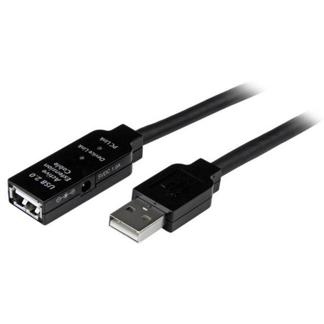StarTech.com USB2AAEXT35M 35 m USB Data Transfer Cable for Power Adapter, Wall Outlet - 1