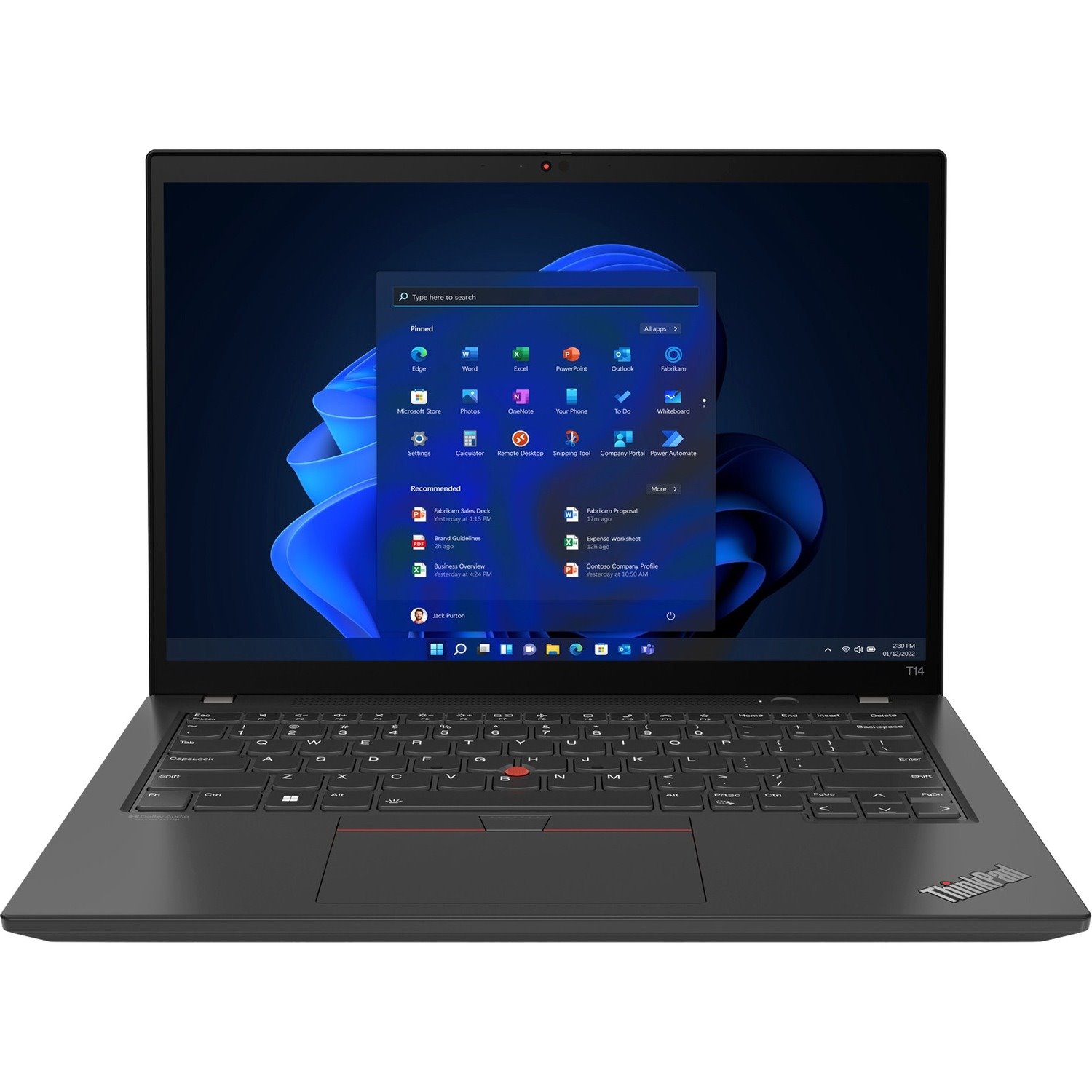 Lenovo ThinkPad T14 Gen 3 21AH002WUK 35.6 cm (14") Notebook - WUXGA - 1920 x 1200 - Intel Core i5 12th Gen i5-1235U - 8 GB Total RAM - 256 GB SSD - Thunder Black