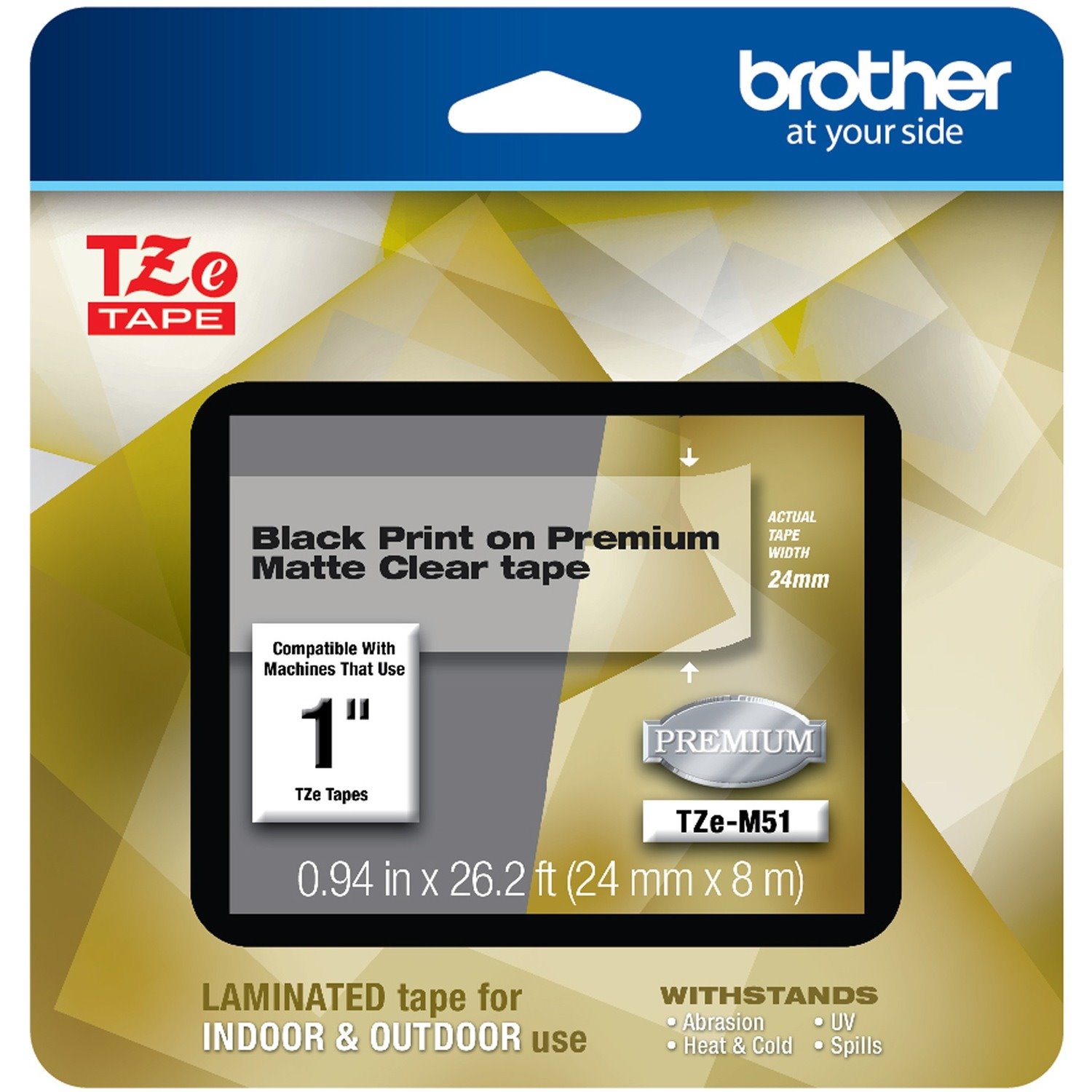 Brother TZe Premium TZeM51 Label Tape