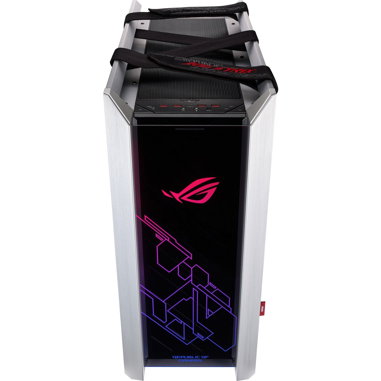 Asus ROG Strix Helios Gaming Computer Case - EATX, ATX Motherboard Supported - Mid-tower - Aluminium, Tempered Glass - White