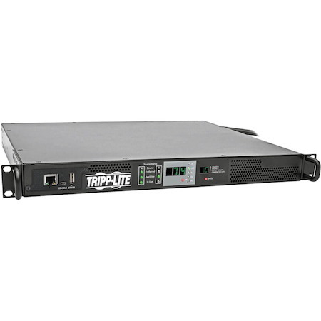 Tripp Lite by Eaton 7.7kW Single-Phase 200-240V Monitored Automatic Transfer Switch PDU, Two 32A IEC309 32A Blue Inputs, 1 IEC309 32A Outlet, 1U