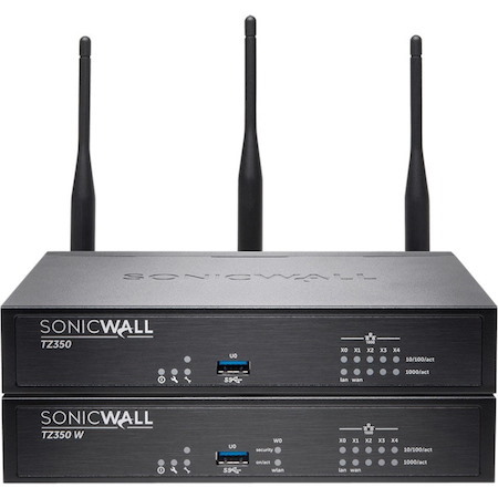 SonicWall TZ350W Network Security/Firewall Appliance Support/Service - TAA Compliant