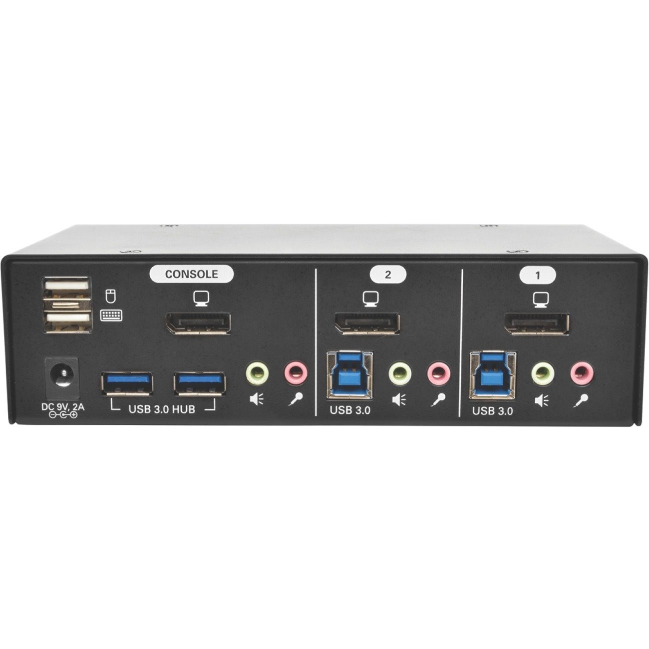 Tripp Lite by Eaton 2-Port DisplayPort KVM Switch with Audio, Cables and USB 3.0 SuperSpeed Hub