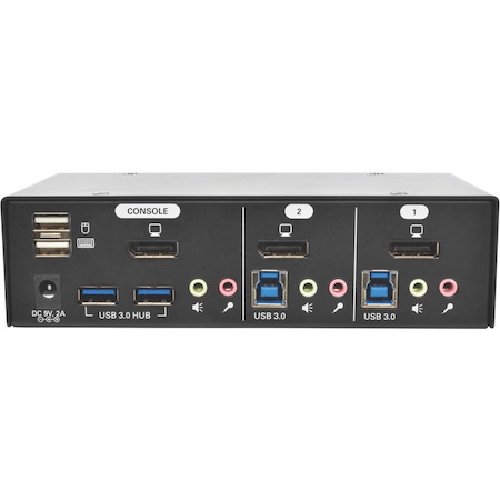 Tripp Lite by Eaton 2-Port DisplayPort KVM Switch with Audio, Cables and USB 3.0 SuperSpeed Hub