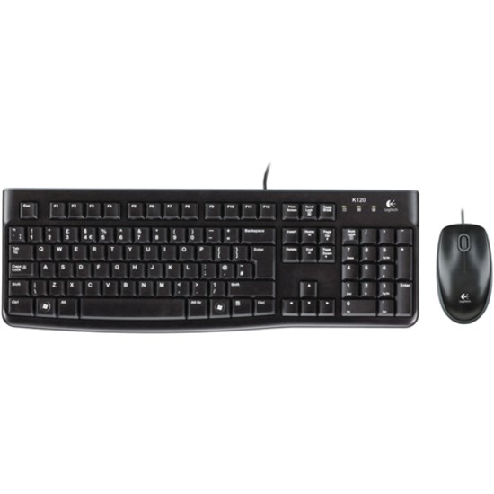 Logitech MK120 Keyboard & Mouse - Belgian