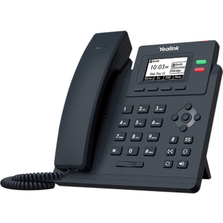 Yealink SIP-T31P IP Phone - Corded/Cordless - Corded - Wall Mountable - Classic Gray