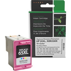 Clover Technologies Remanufactured High Yield Inkjet Ink Cartridge - Alternative for HP 65XL (N9K03AN) - Tri-color - 1 Each