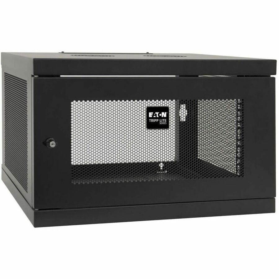 Eaton Tripp Lite Series SmartRack 6U Low-Profile Switch-Depth Knock-Down Wall-Mount Mini Rack Enclosure