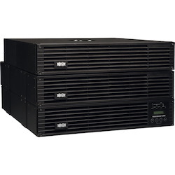 Tripp Lite by Eaton UPS SmartOnline 208/240 & 120V 6kVA 5.4kW Double-Conversion UPS 6U Rack/Tower Extended Run Network Card Options USB DB9 Serial Bypass Switch Outlets