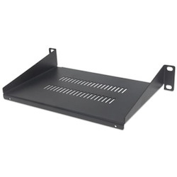 Intellinet Network Solutions 10" Cantilever Shelf, 1U, 150mm Depth, Vented, Max 45kg, Black, Three Year Warranty