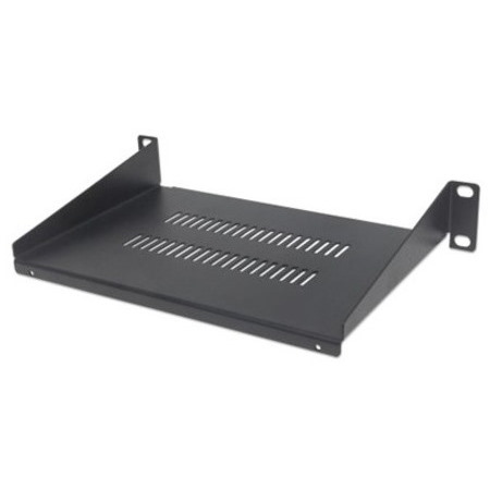 Intellinet Network Solutions 10" Cantilever Shelf, 1U, 150mm Depth, Vented, Max 45kg, Black, Three Year Warranty