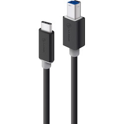 Alogic 2 m USB-C/USB-B Data Transfer Cable for Notebook, Computer, Printer, Docking Station, Chromebook - 1