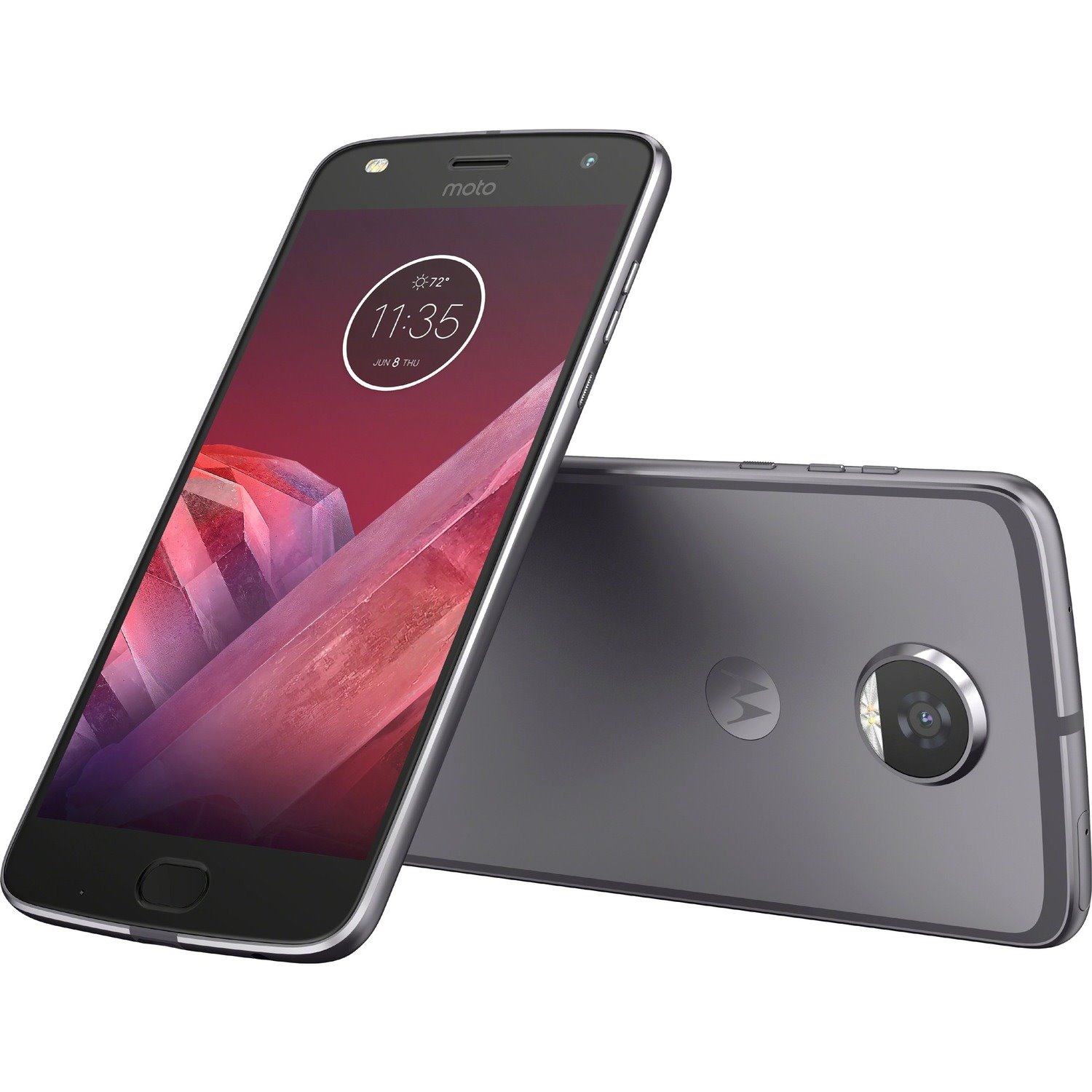 Motorola Mobility Moto Z&#178; Play 64 GB Smartphone - 5.5" Super AMOLED Full HD 1920 x 1080 - Cortex A53Octa-core (8 Core) 2.20 GHz - 4 GB RAM - Android 7.1.1 Nougat - 4G - Lunar Gray