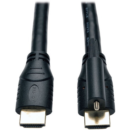 Eaton Tripp Lite Series High Speed HDMI Cable with Ethernet and Locking Connector, UHD 4K, 24AWG (M/M), 15 ft. (4.57 m)