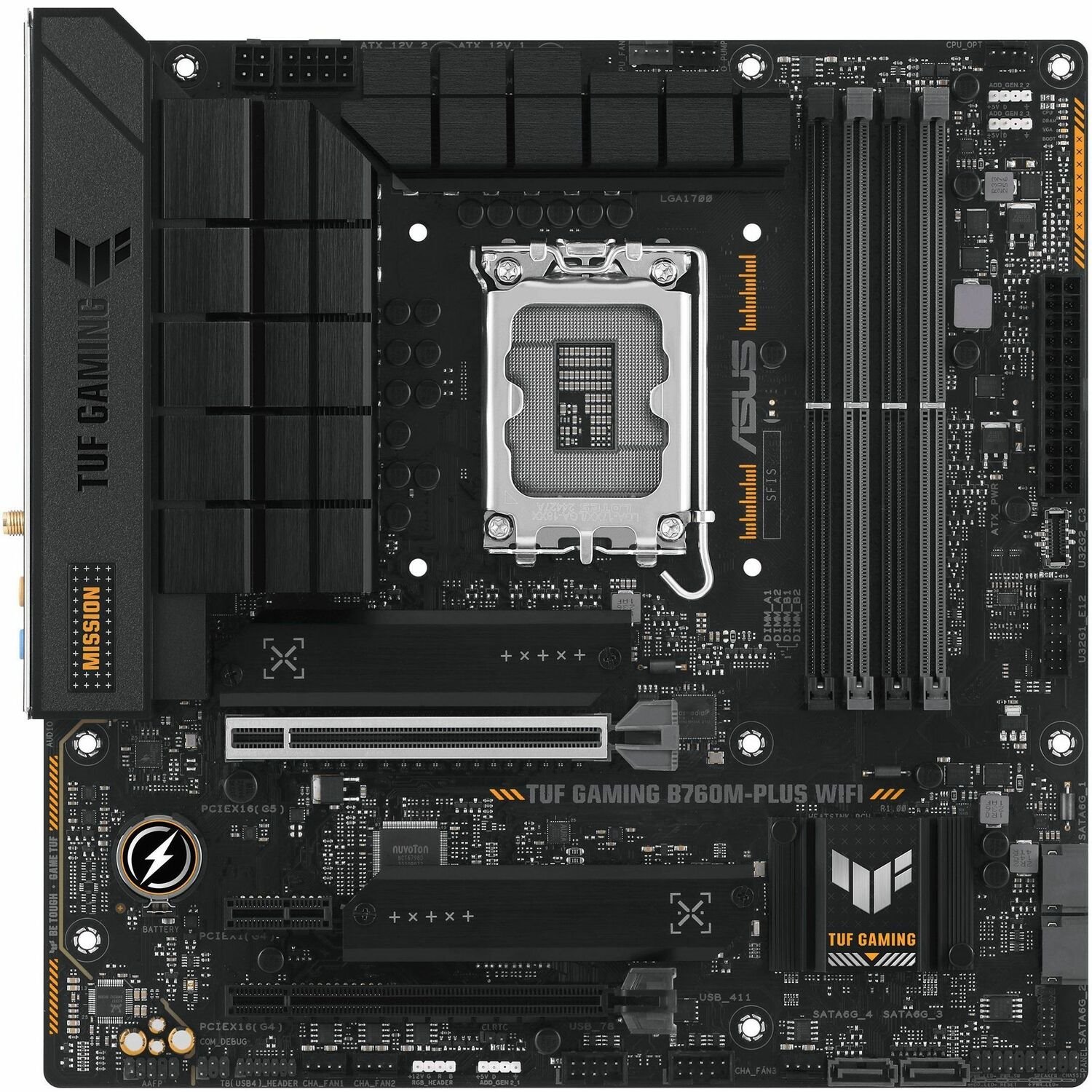 TUF TUF GAMING B760M-PLUS WIFI Gaming Desktop Motherboard - Intel B760 Chipset - Socket LGA-1700 - Micro ATX