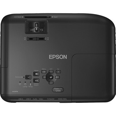 Epson PowerLite 1266 DLP Projector - 16:10 - Refurbished