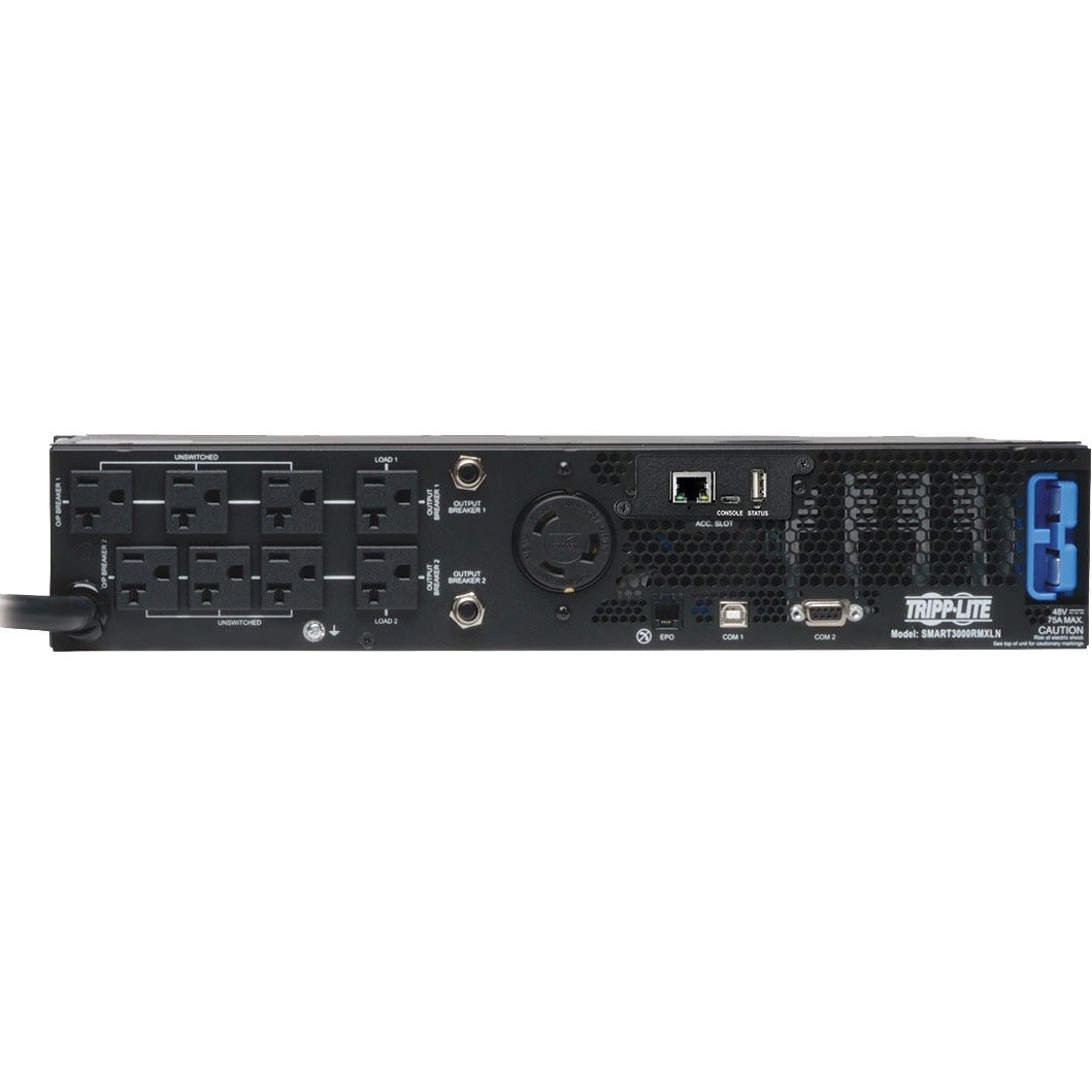 Eaton Tripp Lite Series SmartPro 3000VA 3000W 120V Line-Interactive Sine Wave UPS - 7 Outlets, Extended Run, Network Card Included, LCD, USB, DB9, 2U Rack/Tower - Battery Backup