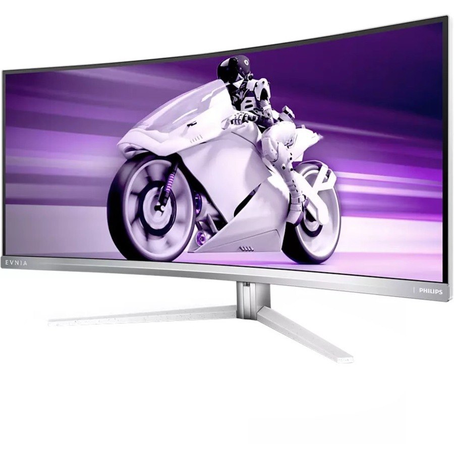 Evnia 34M2C7600MV 34" Class UW-QHD Curved Screen Gaming LCD Monitor - 21:9 - Textured White