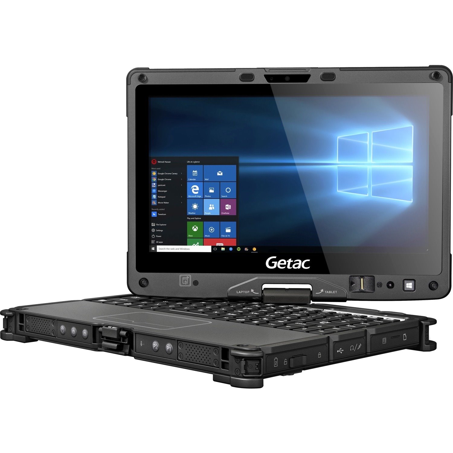 Getac V110 V110 G4 11.6" Touchscreen Convertible 2 in 1 Notebook - HD - 1366 x 768 - Intel Core i7 7th Gen i7-7500U Dual-core (2 Core) 2.70 GHz - 8 GB Total RAM - 128 GB SSD