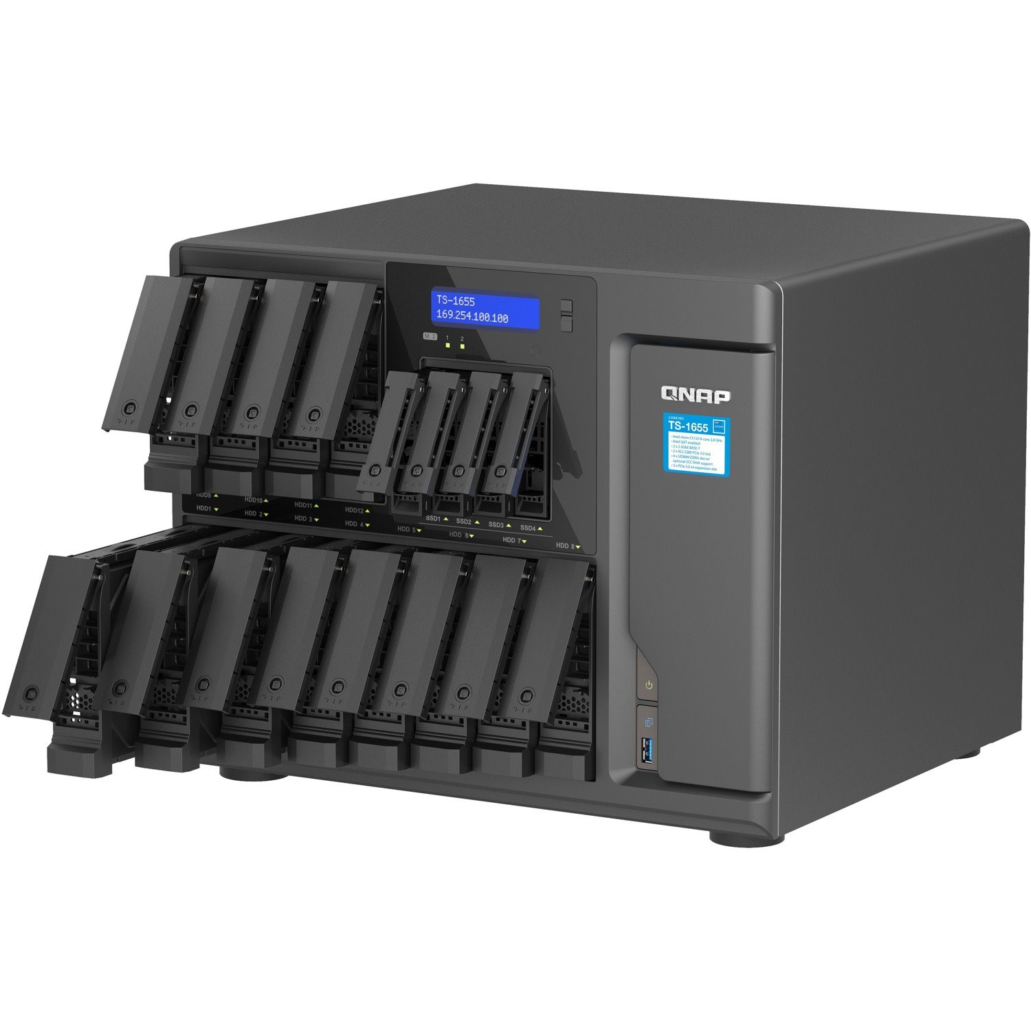 QNAP Turbo NAS TS-1655-8G SAN/NAS Storage System