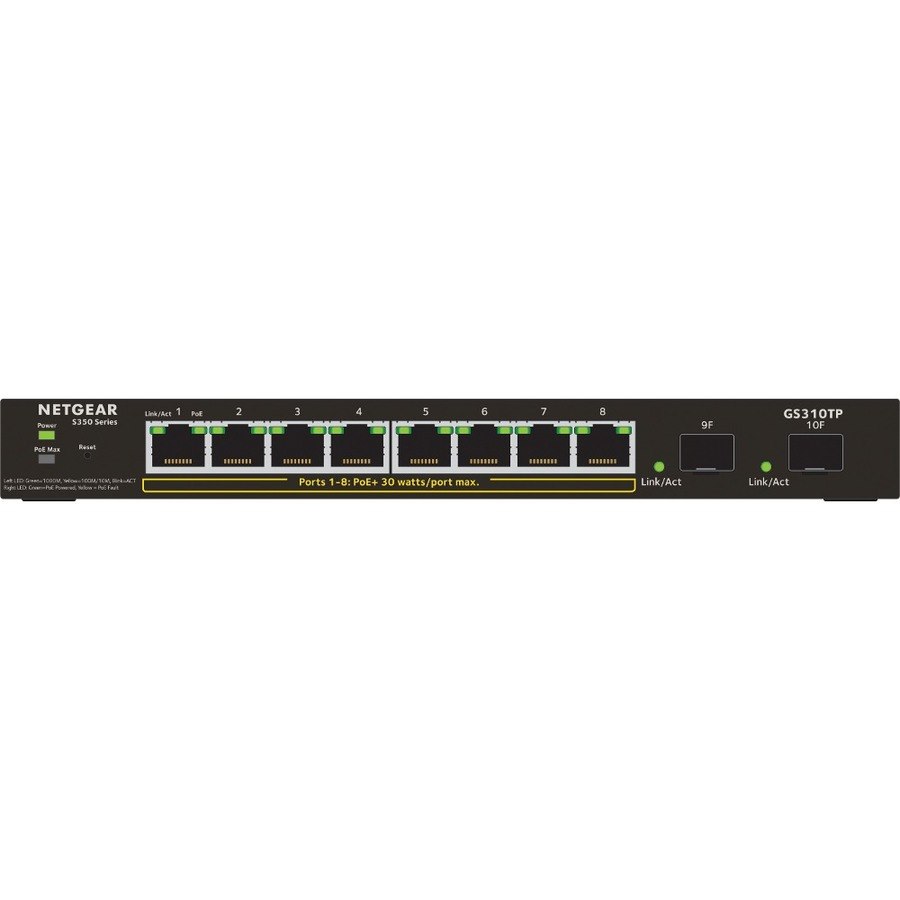 Netgear S350 GS310TP Ethernet Switch