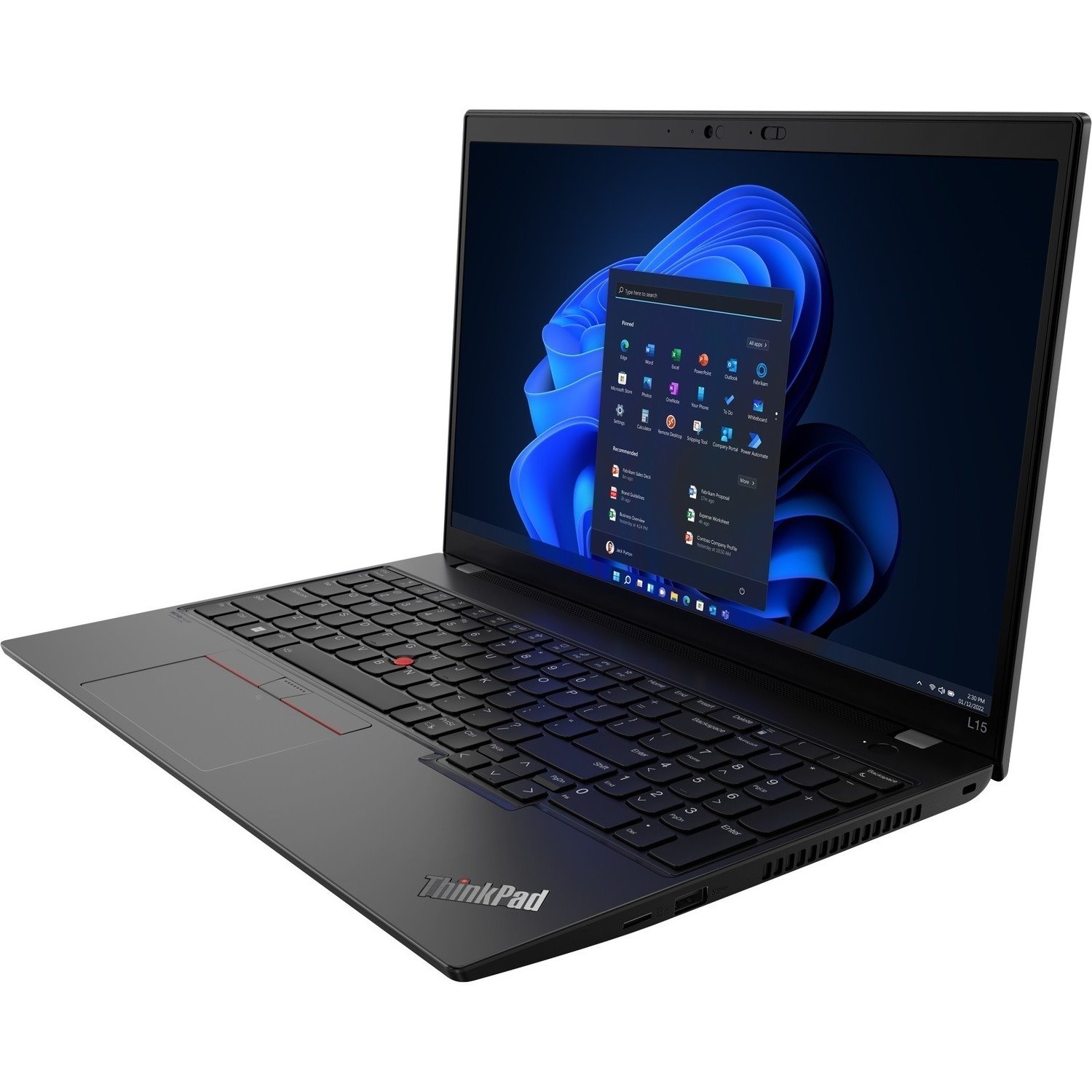 Lenovo ThinkPad L15 Gen 3 21C30095CA 15.6" Notebook - Full HD - Intel Core i7 12th Gen i7-1255U - 16 GB - 256 GB SSD - French Keyboard - Thunder Black