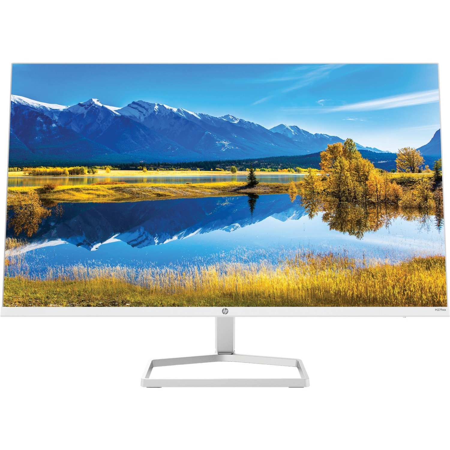 HP M27fwa 27" Class Full HD LCD Monitor - 16:9 - Ceramic White, Silver